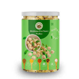 Roasted Pudina Makhana | Refreshing Mint Flavored Fox Nuts (70gm)