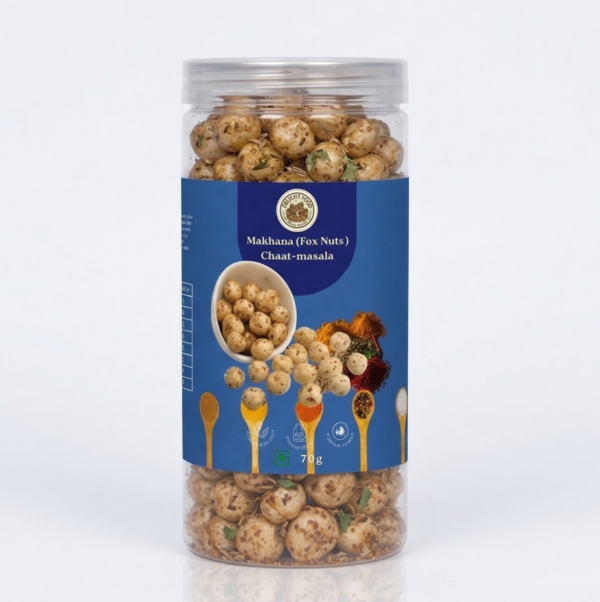 Chatmasala Roasted Makhana - Chatpata Healthy Snacks