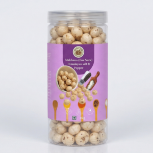 Roasted Himalayan Salt and Pepper Makhana | Premium Diet Snacks